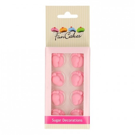 FunCakes Sugar Decorations Baby Feet Girl Set/16