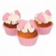 Décors en sucre FunCakes Pieds de Bébé Roses 16 pièces