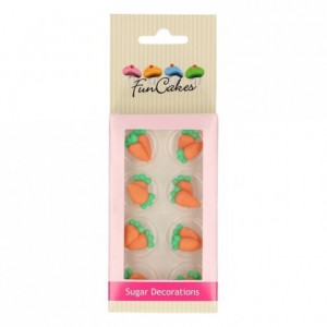 FunCakes Sugar Decorations Carrots Set/16