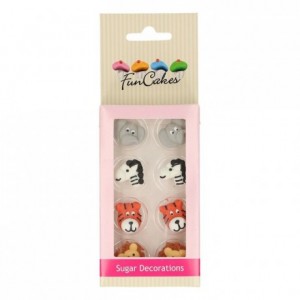 FunCakes Sugar Decorations Safari Animals Set/8