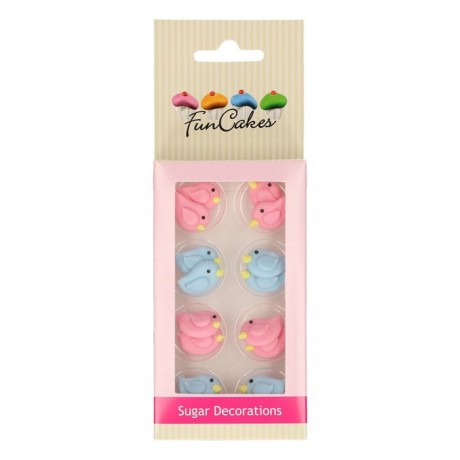 Décors en sucre FunCakes Oiseaux amoureux 16 pièces