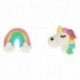 Décors en sucre FunCakes Licorne & Arc-en-Ciel 8 pièces