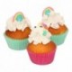 Décors en sucre FunCakes Licorne & Arc-en-Ciel 8 pièces