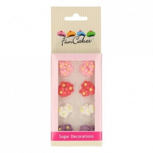 Décors en sucre FunCakes Petites Fleurs 32 pièces