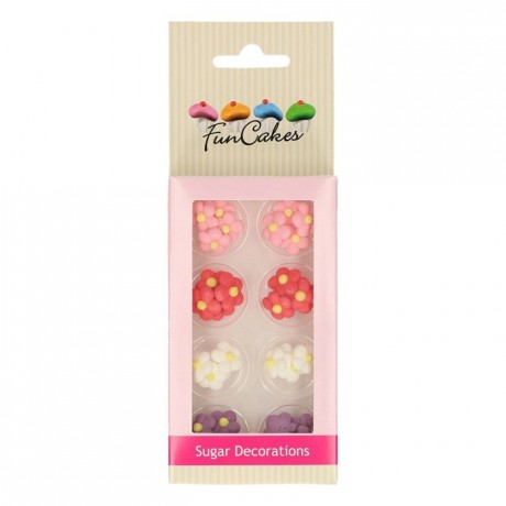 Décors en sucre FunCakes Petites Fleurs 32 pièces