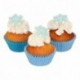 Décors en sucre FunCakes Flocons de neige bleu 6 pièces