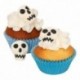 Décors en sucre FunCakes Têtes de mort 8 pièces