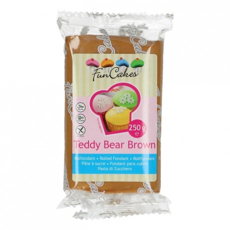 FunCakes Fondant Teddy Bear Brown 250g