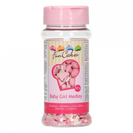 FunCakes Sprinkle Medley Baby Girl 50g