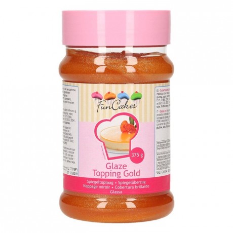 FunCakes Glaze Topping Gold 375g