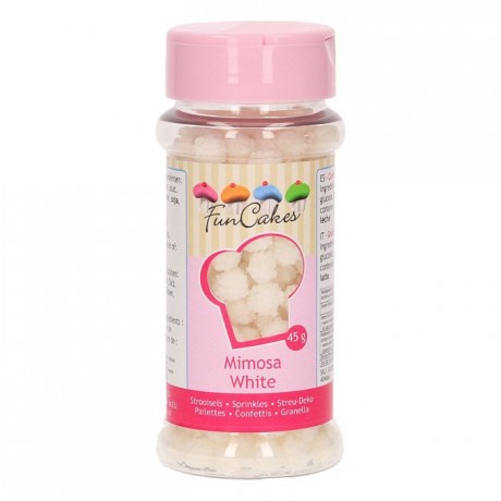 Mimosa en sucre FunCakes blanc 45 g