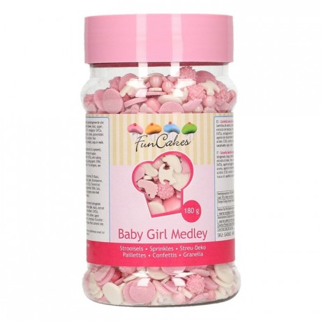 FunCakes Sprinkle Medley Baby Girl 180g